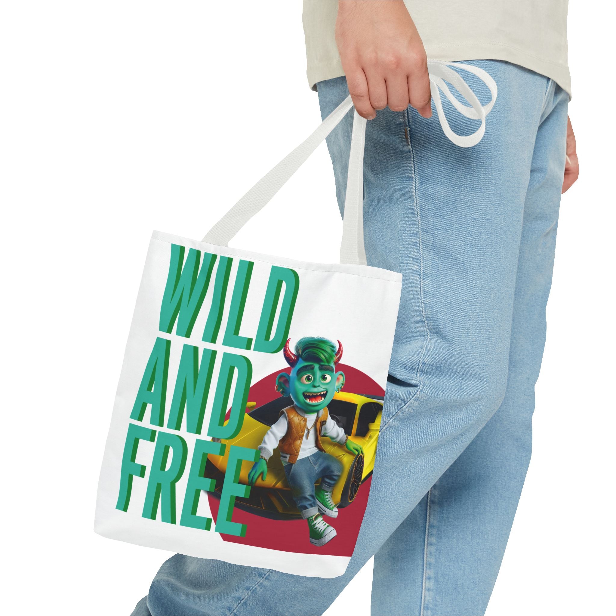 Image of Stylish All-Over Print Tote Bag – Durable & Functional